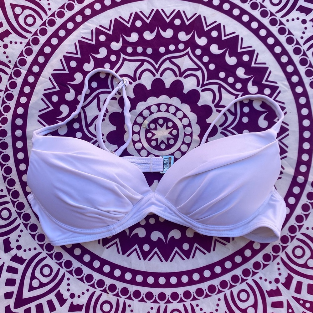 White Topanga Bikini Top
